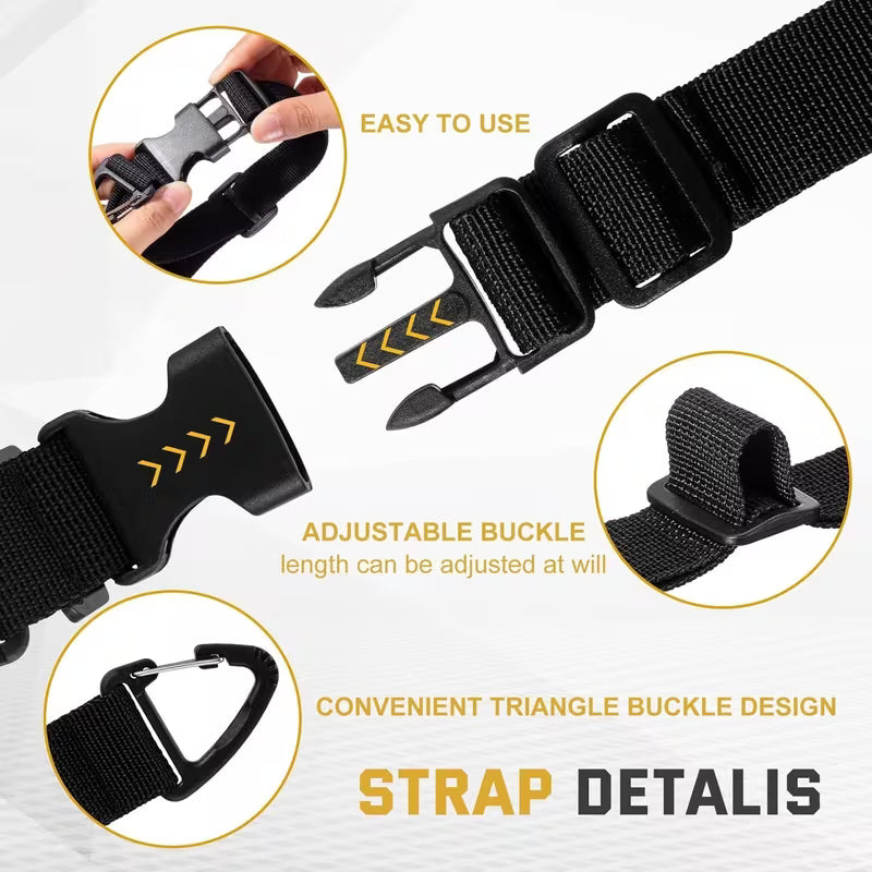 Heavy-Duty & Secure: 10pcs Adjustable Extension Cord Organizers with 3-Axis Buckle Lock