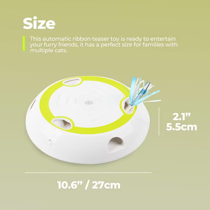 nteractive Cat Toys with Automatic Feather Mice & No Touch Sensor Required